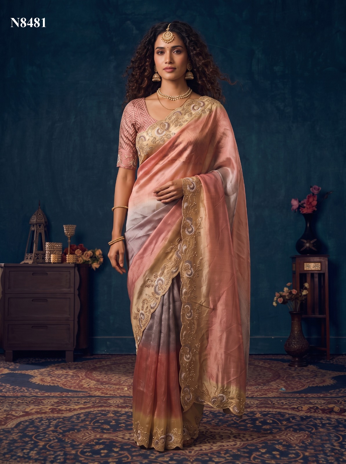 Mahotsav Nimaya Sanskriti Vol 01 Organza Silk Saree Collection — Wholesale Sarees, Mahotsav wholesale from Surat — view 8