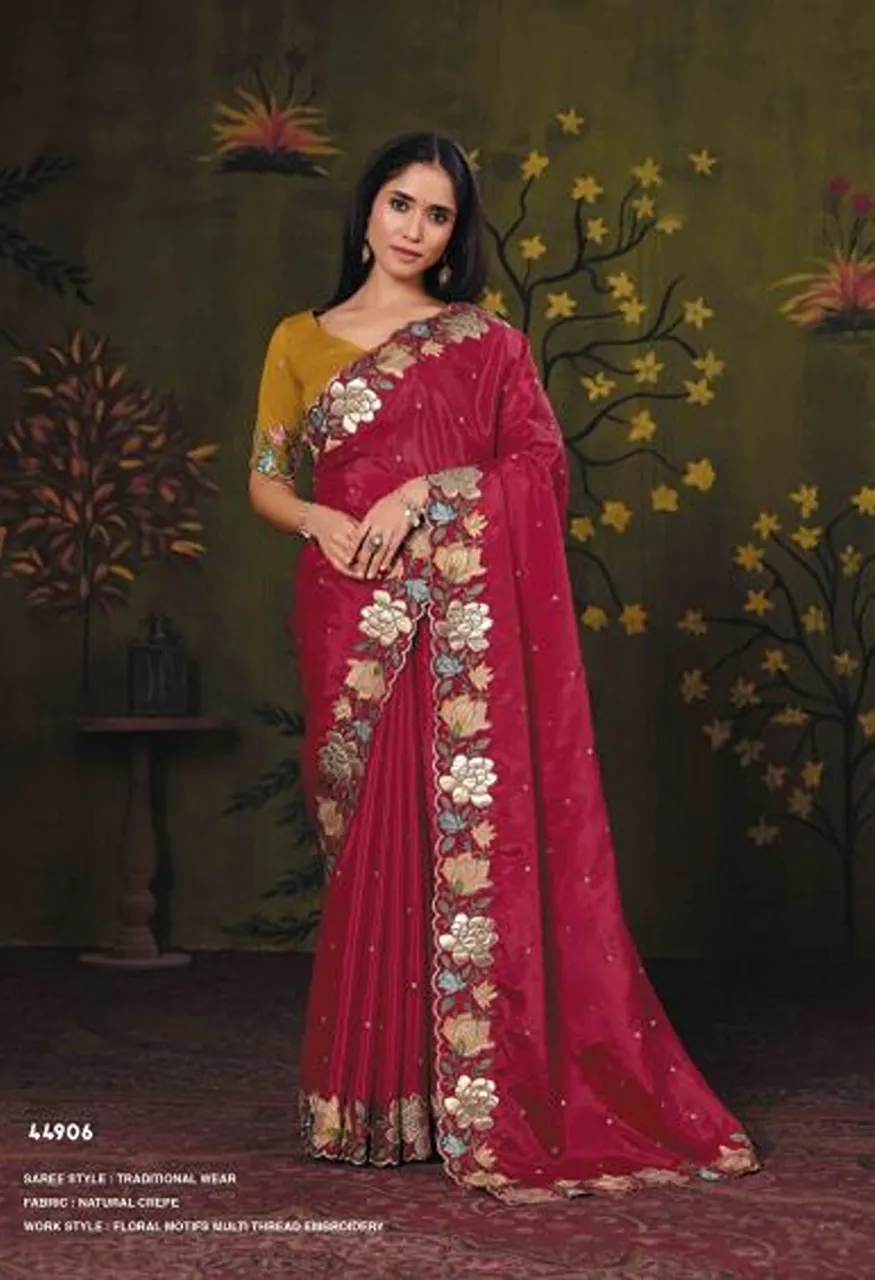 Mahotsav Norita 44900 Rooh Silk Sequence Work Designer Saree Collection — Wholesale Sarees, Mahotsav wholesale from Surat — view 2