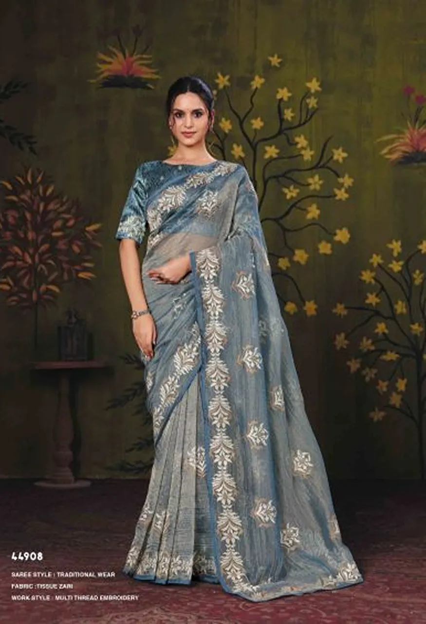 Mahotsav Norita 44900 Rooh Silk Sequence Work Designer Saree Collection