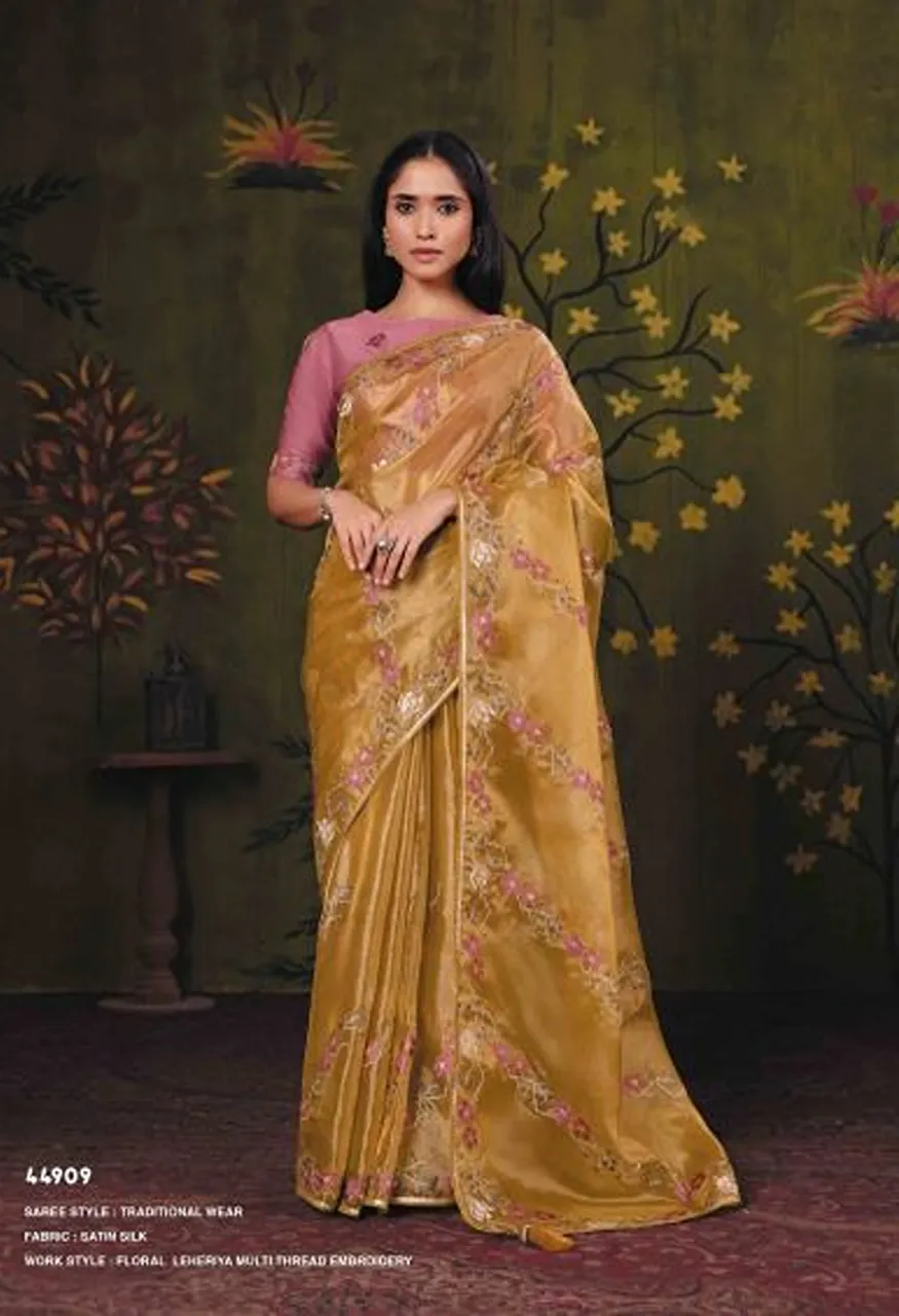 Mahotsav Norita 44900 Rooh Silk Sequence Work Designer Saree Collection — Wholesale Sarees, Mahotsav wholesale from Surat — view 7