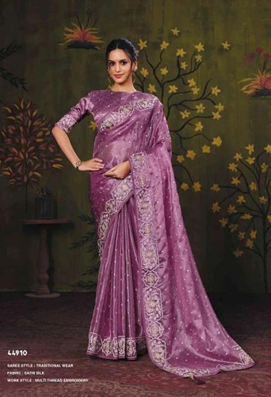 Mahotsav Norita 44900 Rooh Silk Sequence Work Designer Saree Collection — Wholesale Sarees, Mahotsav wholesale from Surat — view 6