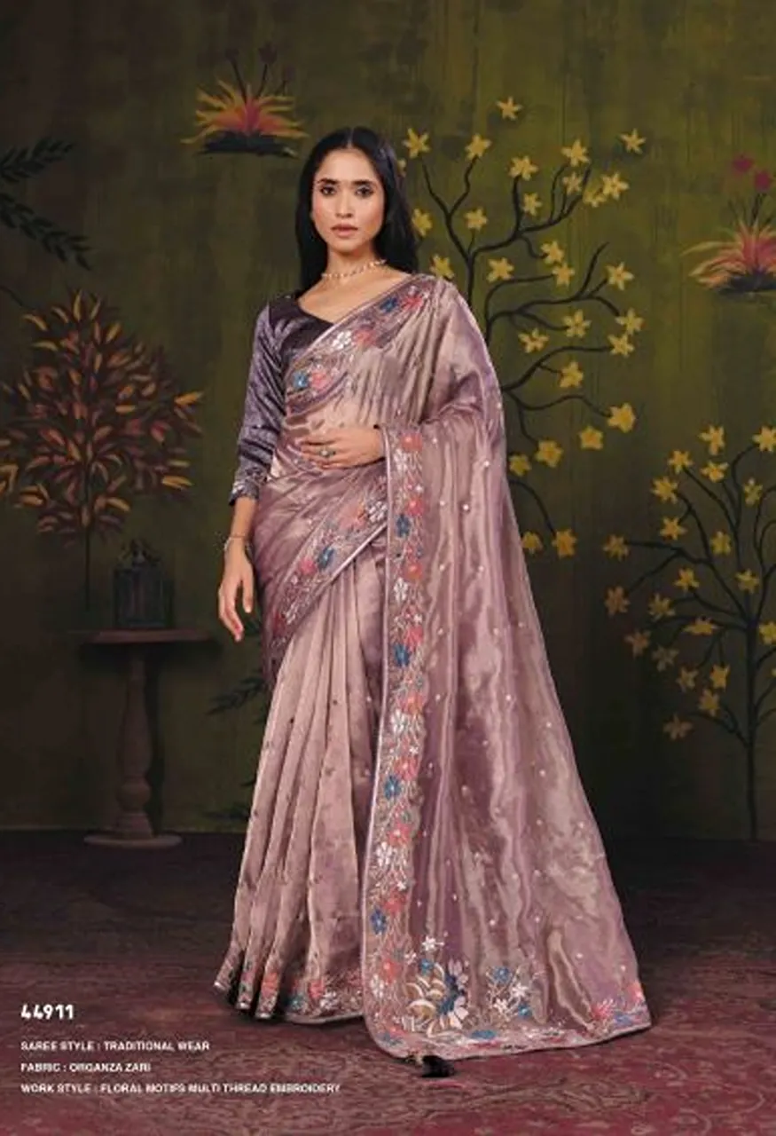 Mahotsav Norita 44900 Rooh Silk Sequence Work Designer Saree Collection — Wholesale Sarees, Mahotsav wholesale from Surat — view 5