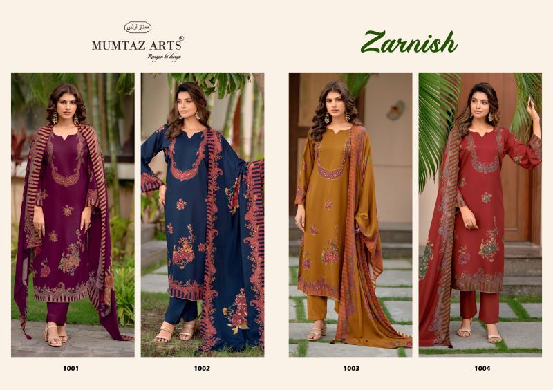 Mumtaz Arts Zarnish Viscose Print Embroidered Designer Salwar Kameez Catalog — Wholesale Salwar Suits, Mumtaz Arts wholesale from Surat — Photo 6