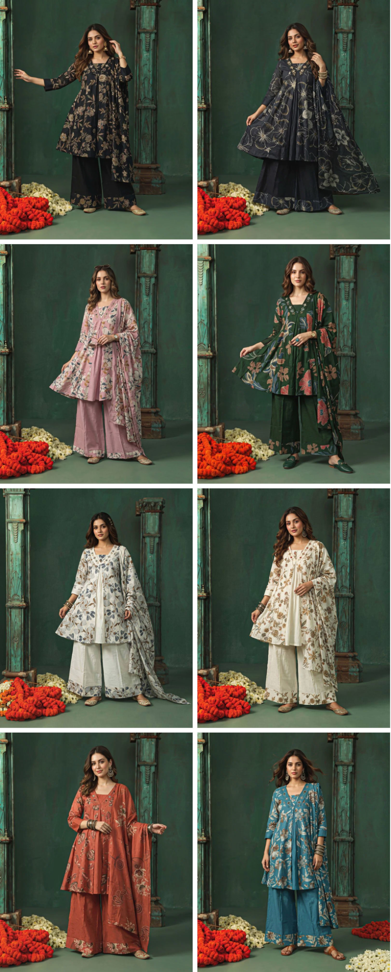 Naisha K 1397 Berlin Discharge Print hand Work Fancy Kurti With Bottom Dupatta Catalog — Wholesale Kurtis, Vardan Ethnic wholesale from Surat — Photo 20