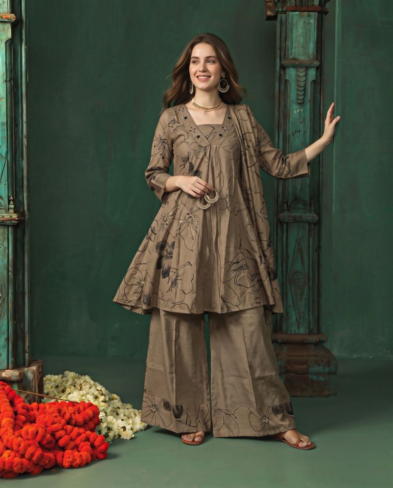 Naisha K 1397 Berlin Discharge Print hand Work Fancy Kurti With Bottom Dupatta Catalog — Wholesale Kurtis, Vardan Ethnic wholesale from Surat — Photo 13