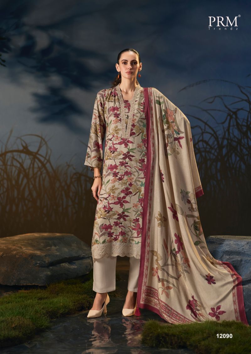 Prm Aester Viscose Pashmina Digital Print With Fancy Work Salwar Kameez Catalog