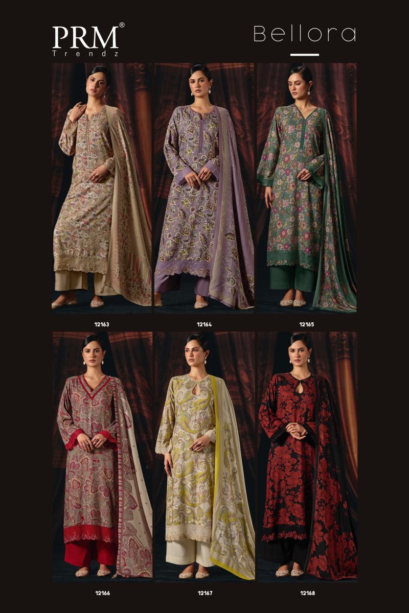 Prm Bellora Viscose Pashmina Digital Print Fancy Work Salwar Kameez Collection — Wholesale Salwar Suits, Prm Trendz wholesale from Surat — view 8