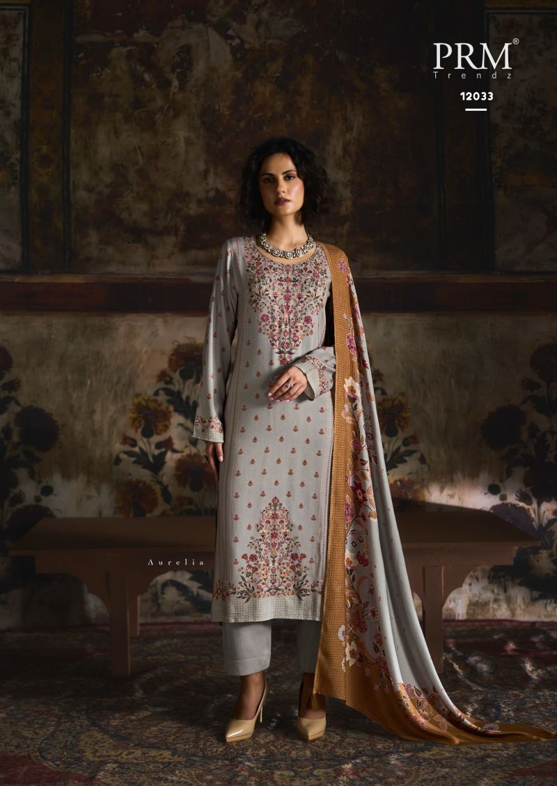 Prm Uzmaa Viscose Pashmina Digital Print Khatli Work Salwar Kameez Catalog — Wholesale Salwar Suits, Prm Trendz wholesale from Surat — Photo 6