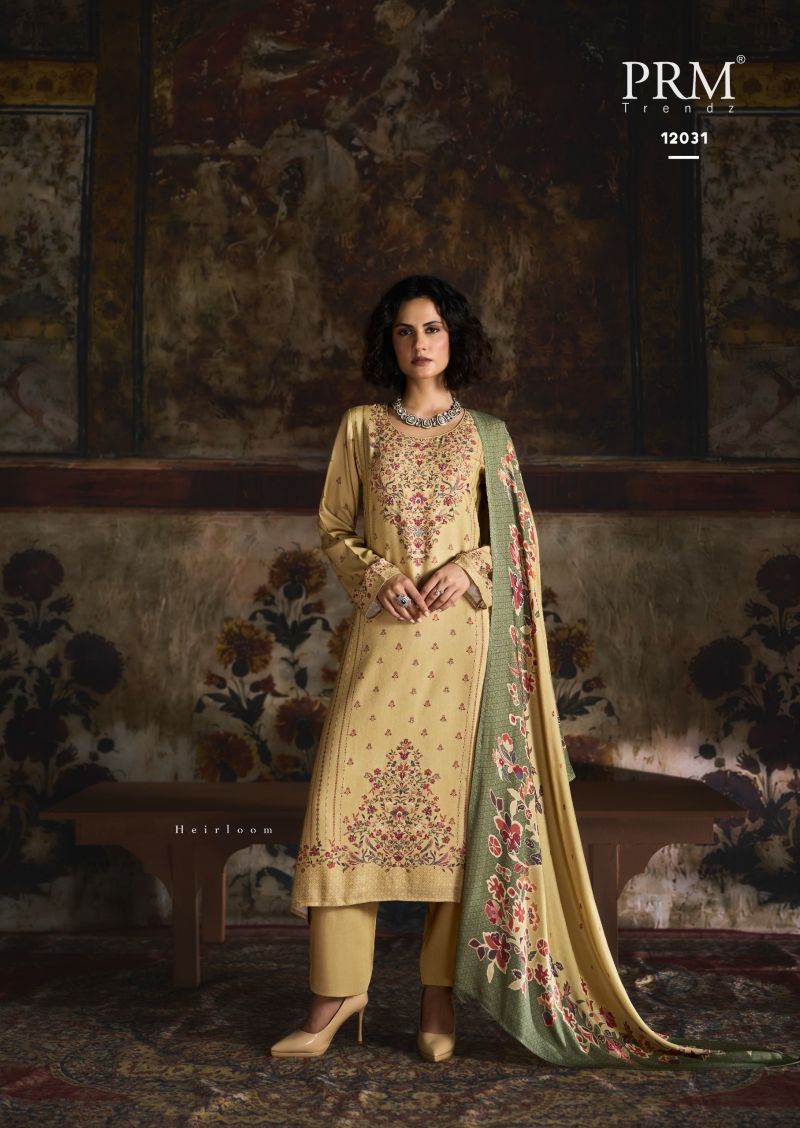 Prm Uzmaa Viscose Pashmina Digital Print Khatli Work Salwar Kameez Catalog — Wholesale Salwar Suits, Prm Trendz wholesale from Surat — Photo 2