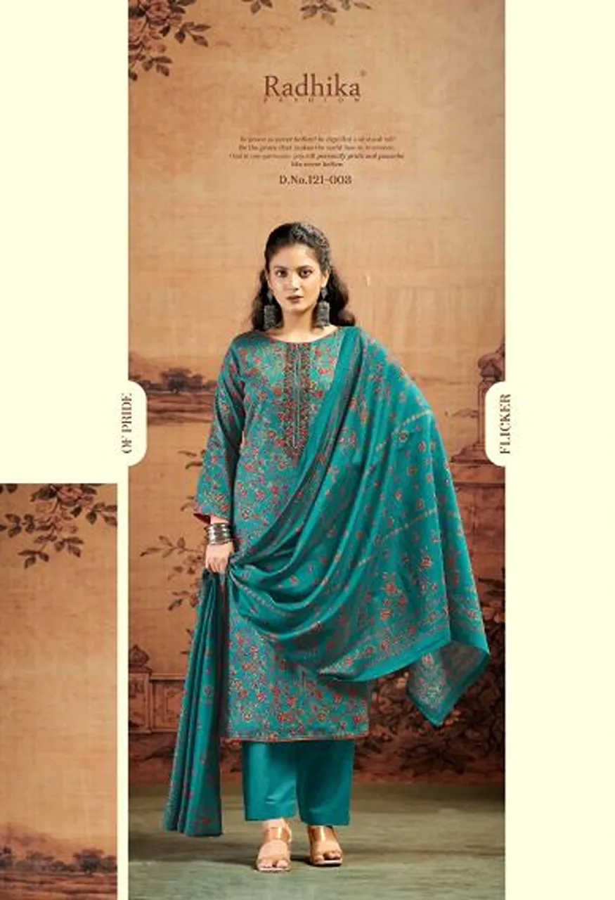 Radhika Azara Kalki Advance Vol 5 Jam Satin Embroidered Salwar Kameez Catalog — Wholesale Salwar Suits, Radhika wholesale from Surat — Photo 6