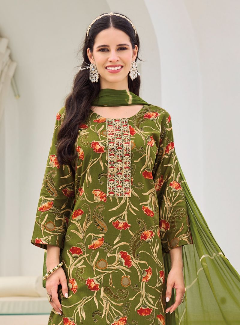 Radhika Casual Vol 11 Rayon With Foil Printed Kurti With Bottom Dupatta Catalog — Wholesale Kurtis, Radhika Lifestyle wholesale from Surat — Photo 7