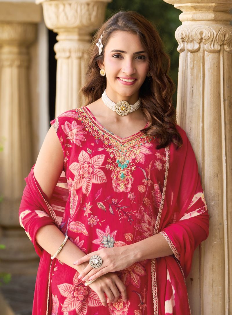 Radhika Glam Look Vol 4 Milano Silk Hand Work Kurti With Bottom Dupatta Catalog