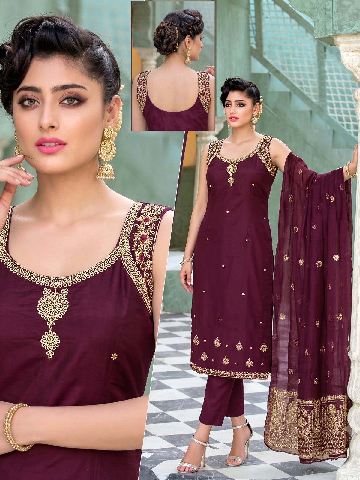 Rangeela Fabric Combo Wholesale Kurti with Bottom Dupatta Collection — Wholesale Kurtis, Vardan Ethnic wholesale from Surat — Photo 4