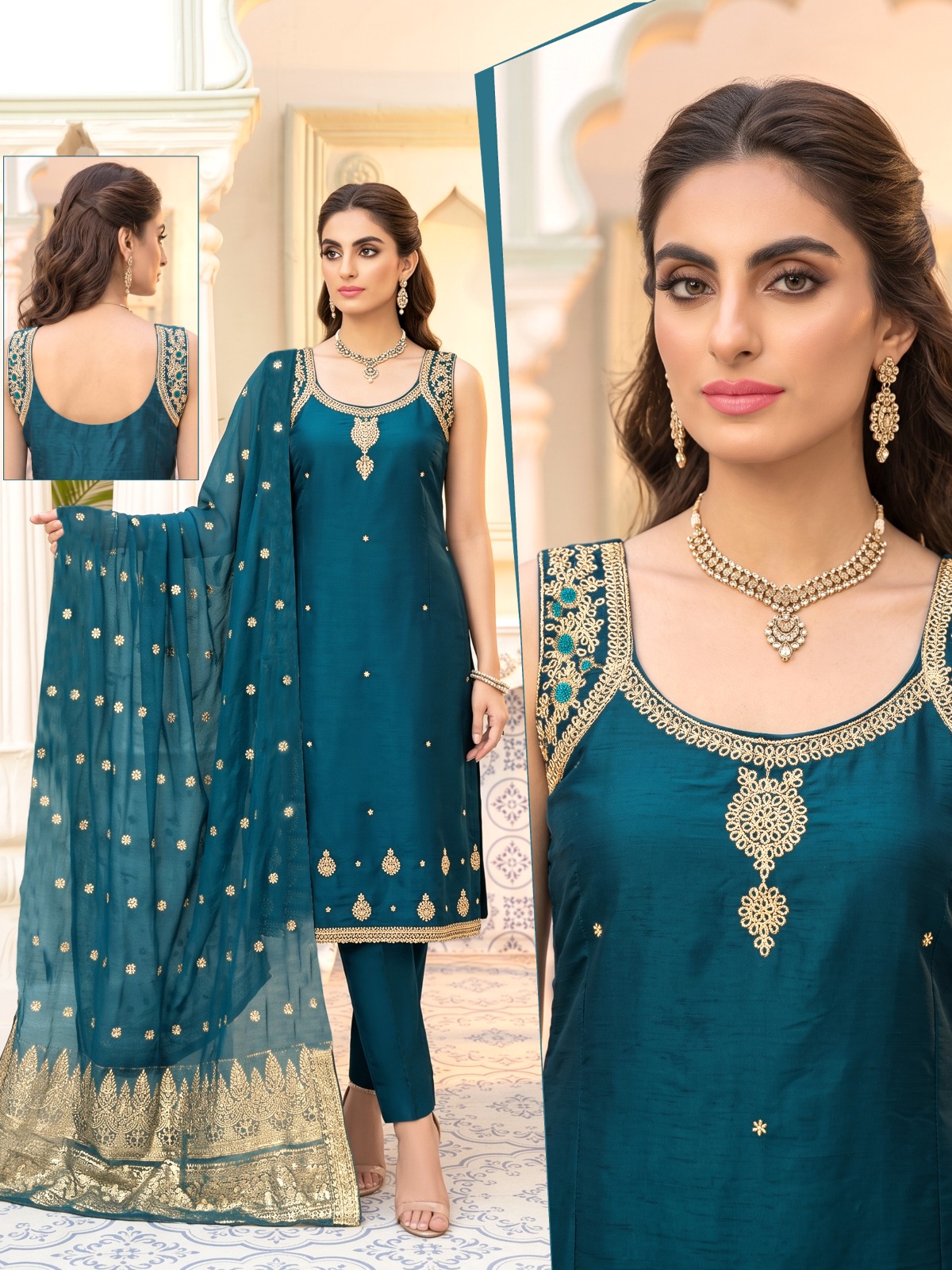 Rangeela Fabric Combo Wholesale Kurti with Bottom Dupatta Collection — Wholesale Kurtis, Vardan Ethnic wholesale from Surat — Photo 3