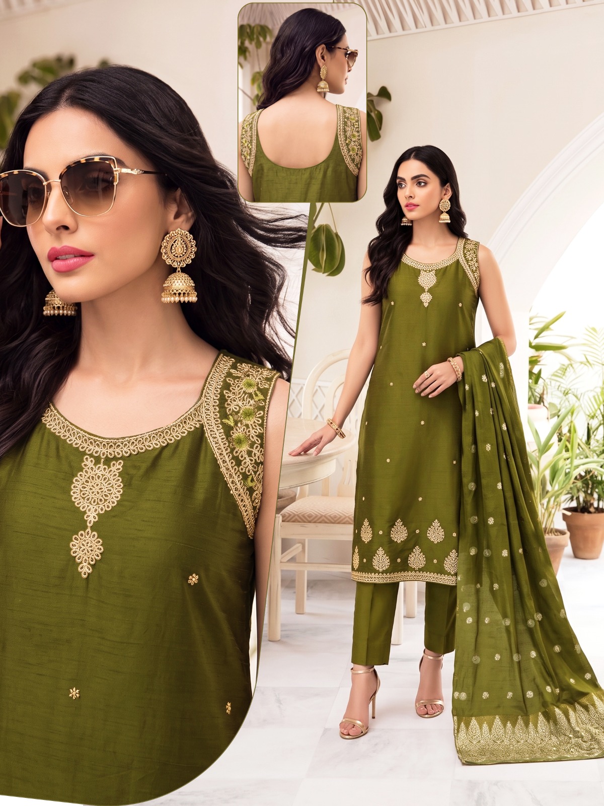 Rangeela Fabric Combo Wholesale Kurti with Bottom Dupatta Collection — Wholesale Kurtis, Vardan Ethnic wholesale from Surat — Photo 2