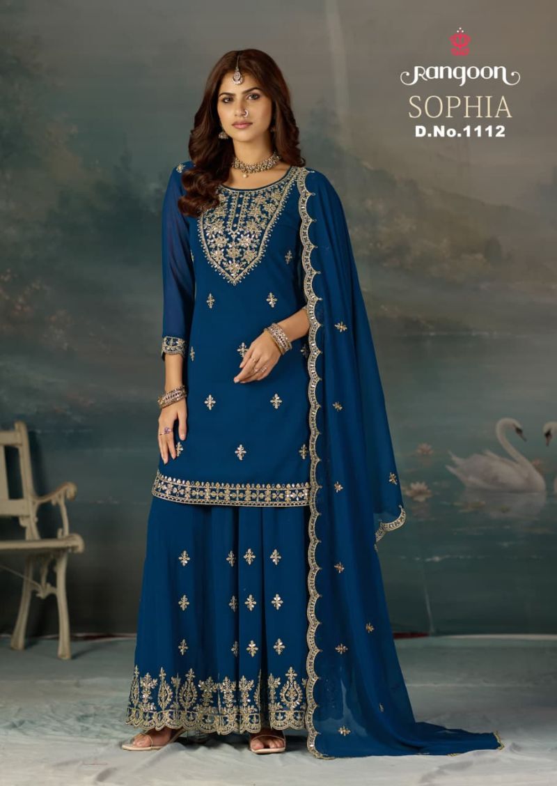 Rangoon Sophia Geoegette Khatli Mirror Work Salwar Kameez Catalog — Wholesale Salwar Suits, Rangoon wholesale from Surat — Photo 3