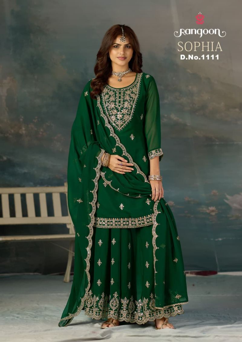 Rangoon Sophia Geoegette Khatli Mirror Work Salwar Kameez Catalog — Wholesale Salwar Suits, Rangoon wholesale from Surat — Photo 4