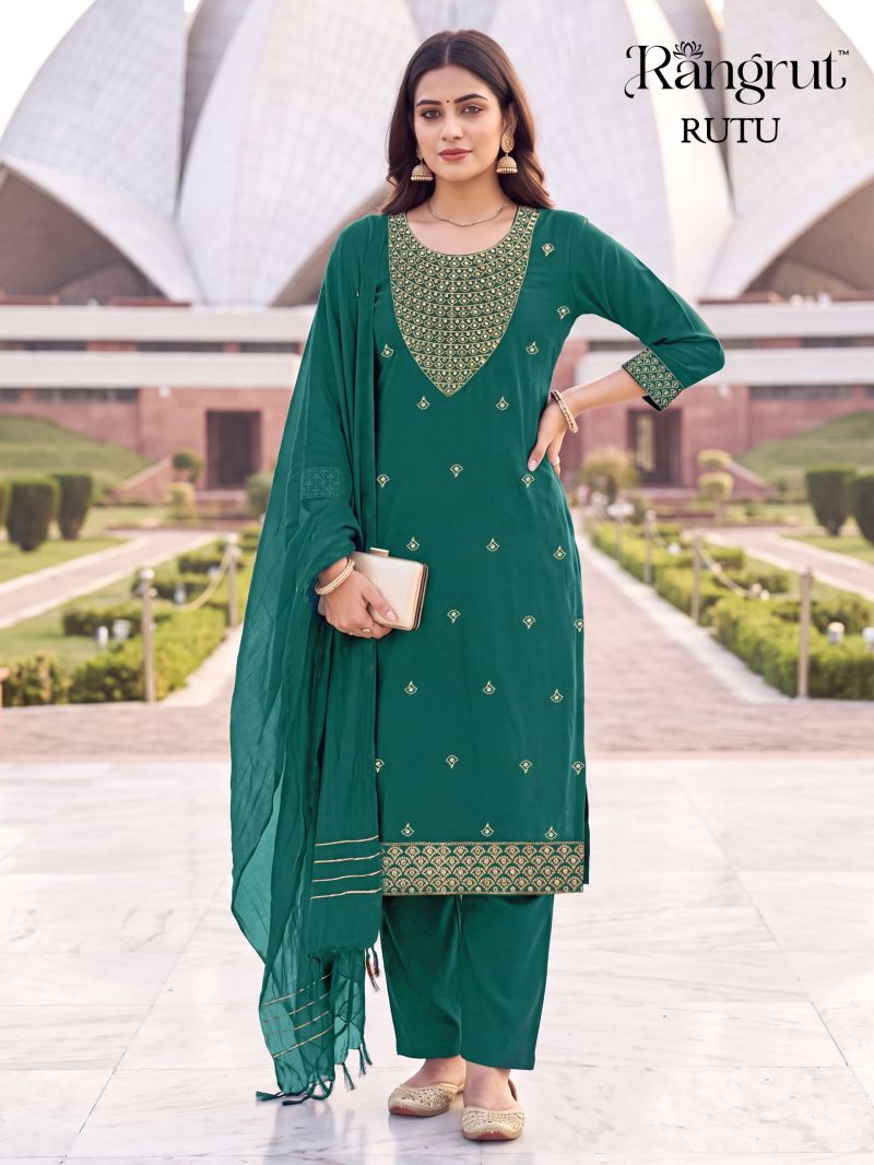 Rangrut Rutu Malai Crep Sequence Embroidered Salwar Kameez Catalog — Wholesale Kurtis, Banwery wholesale from Surat — view 2