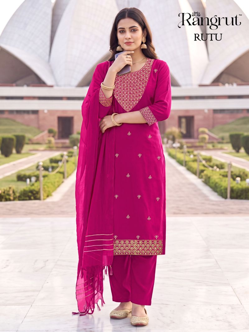 Rangrut Rutu Malai Crep Sequence Embroidered Salwar Kameez Catalog — Wholesale Kurtis, Banwery wholesale from Surat — view 8