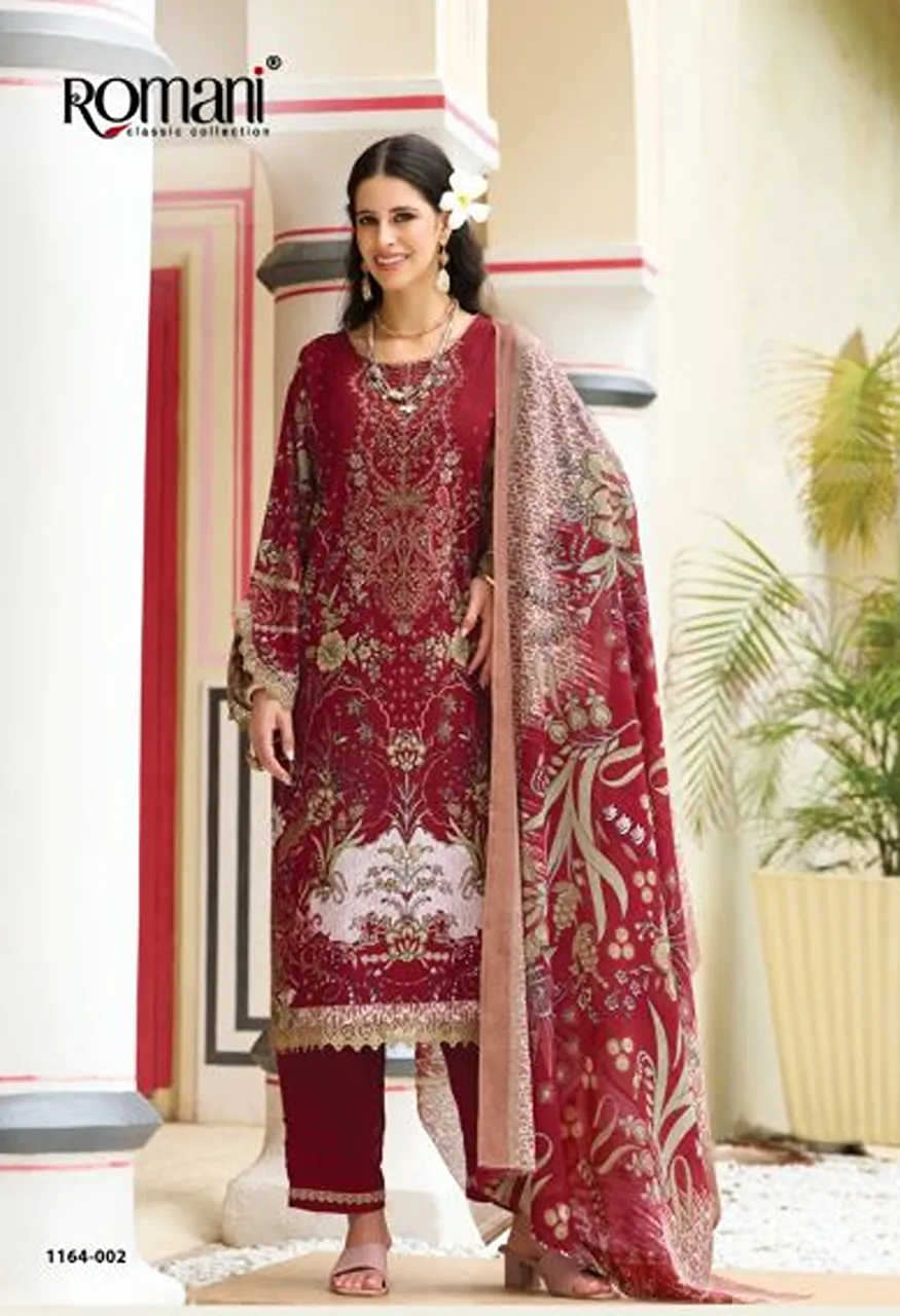 Romani Aarzu Vol 37 Soft Cotton Digital Printed Dress Materia Collection — Wholesale Salwar Suits, Romani wholesale from Surat — view 2