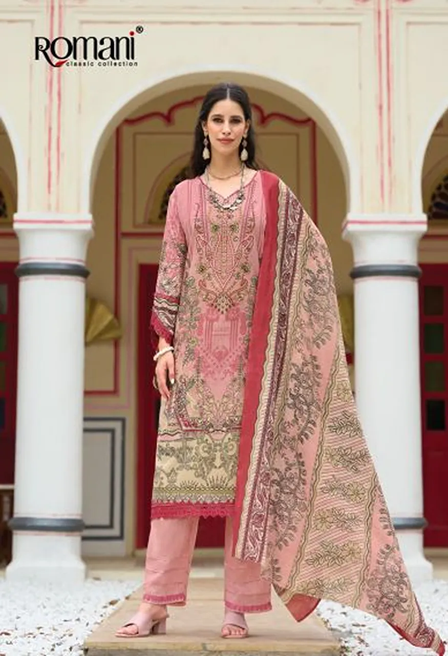 Romani Aarzu Vol 37 Soft Cotton Digital Printed Dress Materia Collection — Wholesale Salwar Suits, Romani wholesale from Surat — view 4