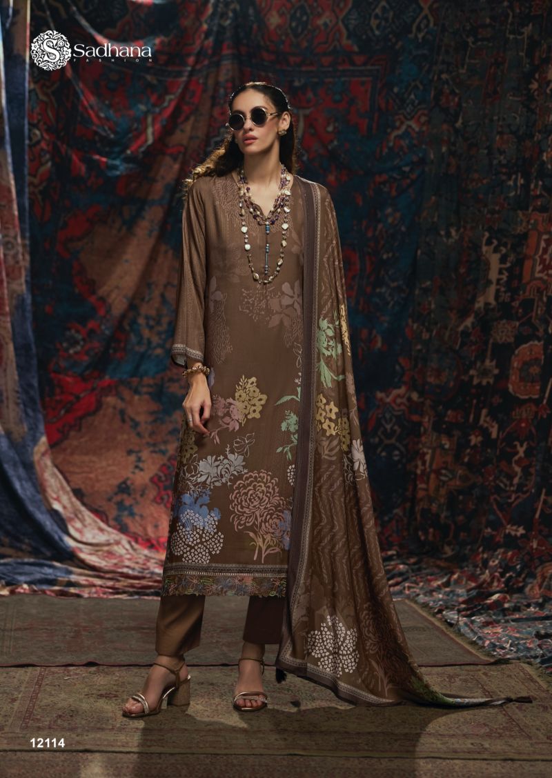Sadhana Vivid Viscose Pashmina Digital Printed Salwar Kameez Collection
