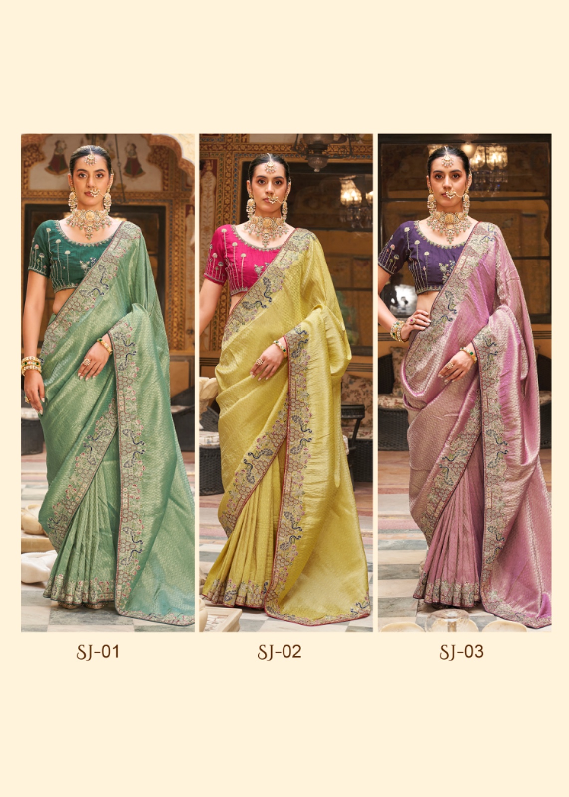 Sajode Kalash Soft Tissue with Embroidered Saree Collection — Wholesale Sarees, sajode wholesale from Surat — Photo 8