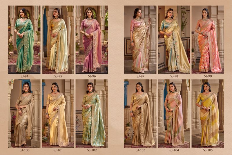 Sajode Riddhi Wholesale Soft Tissue Zari Work Designer Saree Collection — Wholesale Sarees, Vardan Ethnic wholesale from Surat — Photo 14