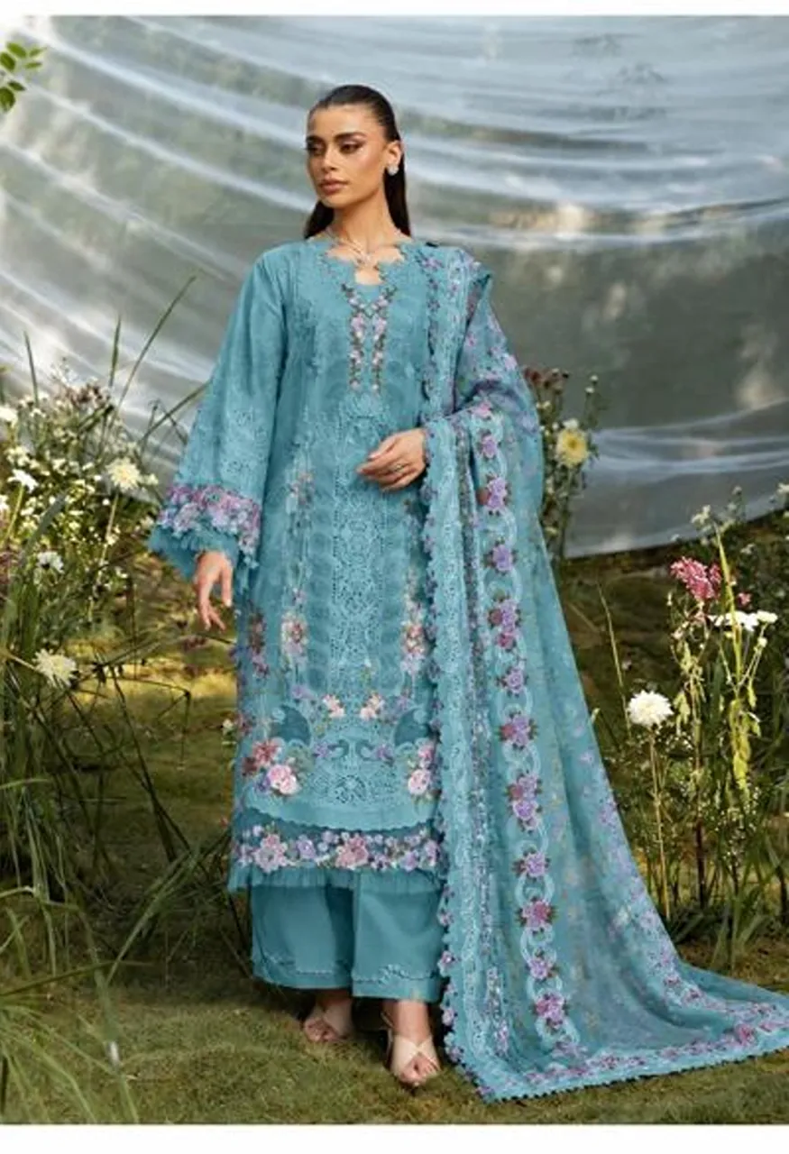 Saniya 7218 E To H Cotton Chikankari Embroidered Salwar Kameez Collection — Wholesale Salwar Suits, Saniya wholesale from Surat — view 2