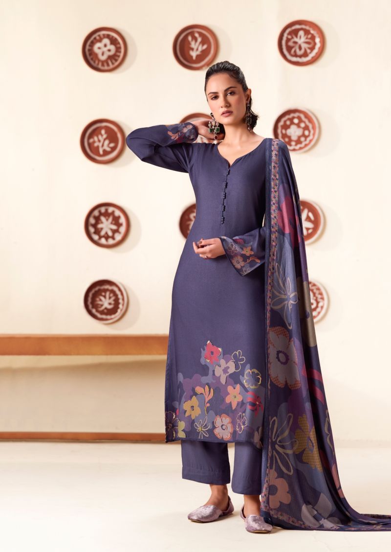 Sanna Quincy Viscose Pashmina Digital Print Khatli Work Salwar Kameez Catalog — Wholesale Salwar Suits, Sanna Fashion wholesale from Surat — Photo 3