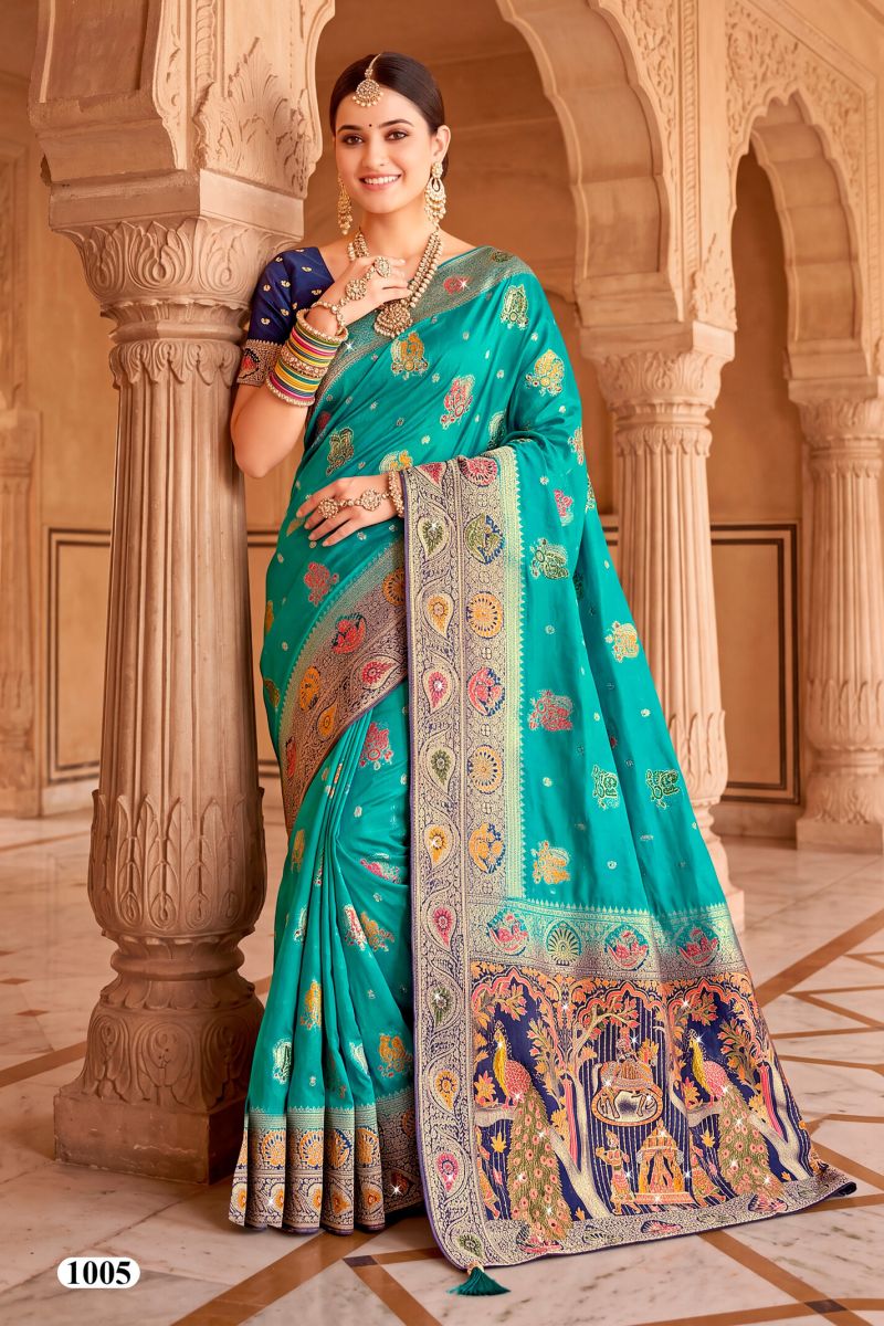 Saroj Albeli Fendi Saroski Vol 1 Fendi Satin Silk Saree Collection