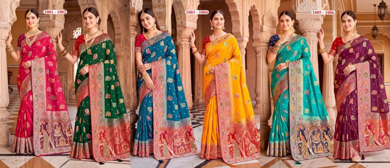 Saroj Albeli Fendi Saroski Vol 1 Fendi Satin Silk Saree Collection — Wholesale Sarees, Saroj Saree wholesale from Surat — Photo 8