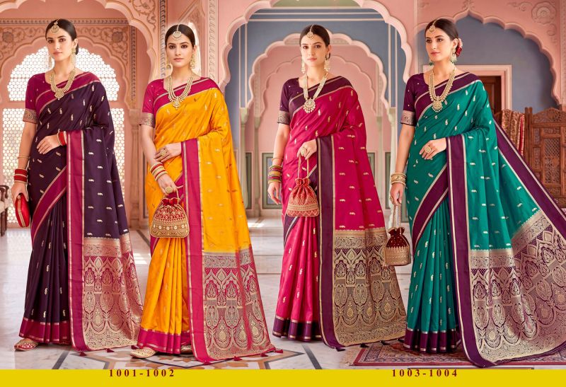 Saroj Narayani Gajji Silk Vol 1 Satin Silk Saree Collection — Wholesale Sarees, Saroj Saree wholesale from Surat — view 5