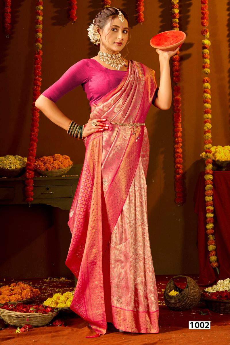 Saroj Niharika Silk Saroski Vol 10 Kanjivaram Silk Saree Collection — Festival Sarees, Saroj Saree wholesale from Surat — Photo 4