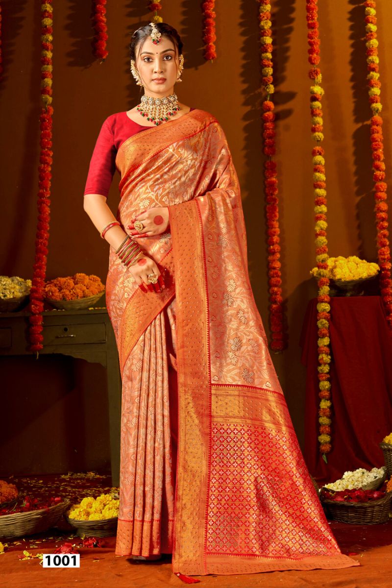 Saroj Niharika Silk Saroski Vol 10 Kanjivaram Silk Saree Collection — Festival Sarees, Saroj Saree wholesale from Surat — Photo 2
