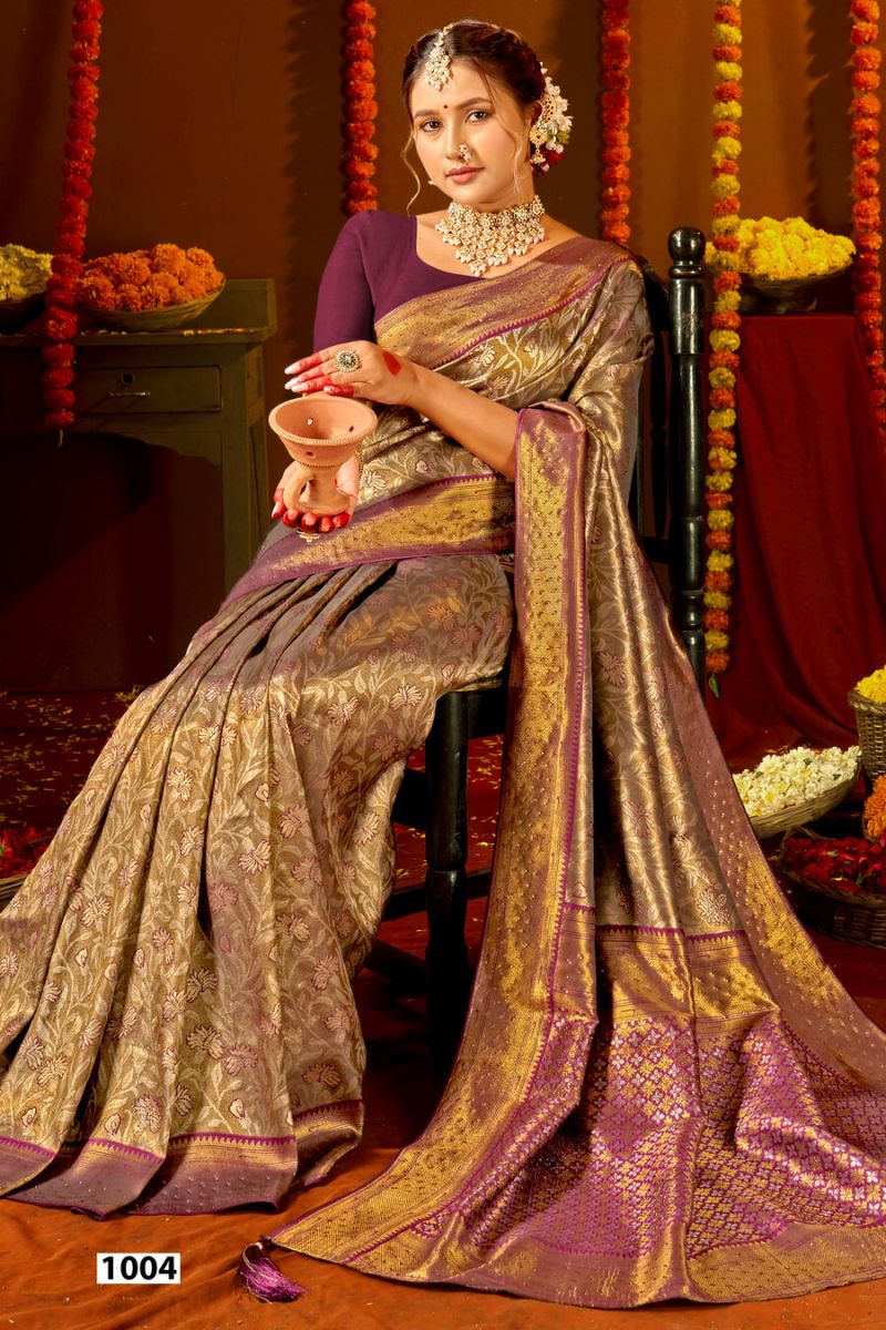 Saroj Niharika Silk Saroski Vol 10 Kanjivaram Silk Saree Collection — Festival Sarees, Saroj Saree wholesale from Surat — Photo 5