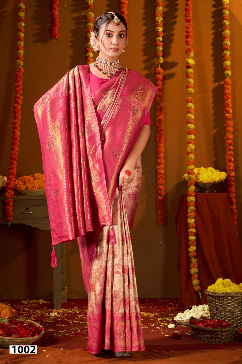 Saroj Niharika Silk Saroski Vol 7 Wholesale Kanjivaram Silk Saree Collection — Festival Sarees, Saroj Saree wholesale from Surat — Photo 4
