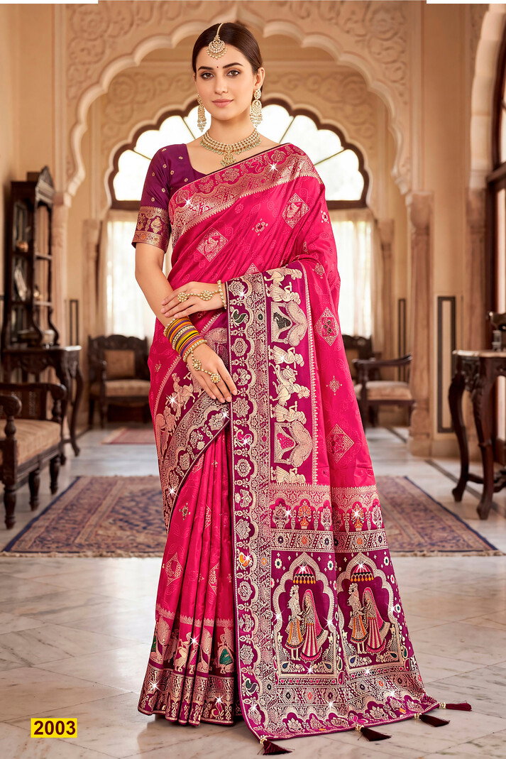 Saroj Ravina Satin Saroski Vol 2 Satin Silk Saree Collection