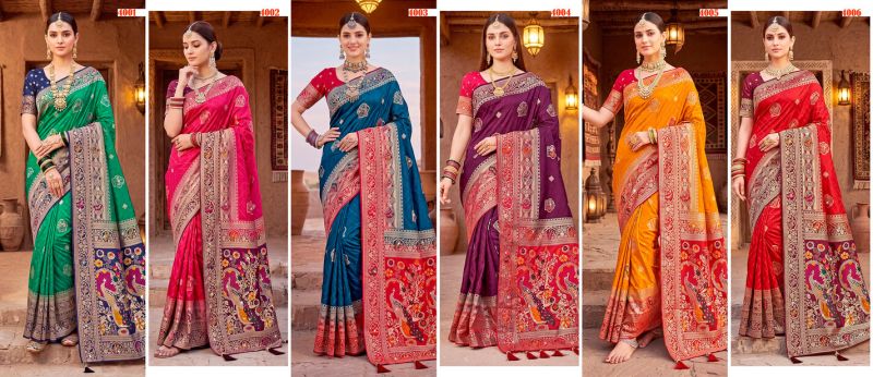 Saroj Ravina Satin Saroski Vol 4 Wholesale Satin Silk Saree Collection — Wholesale Sarees, Saroj Saree wholesale from Surat — Photo 7