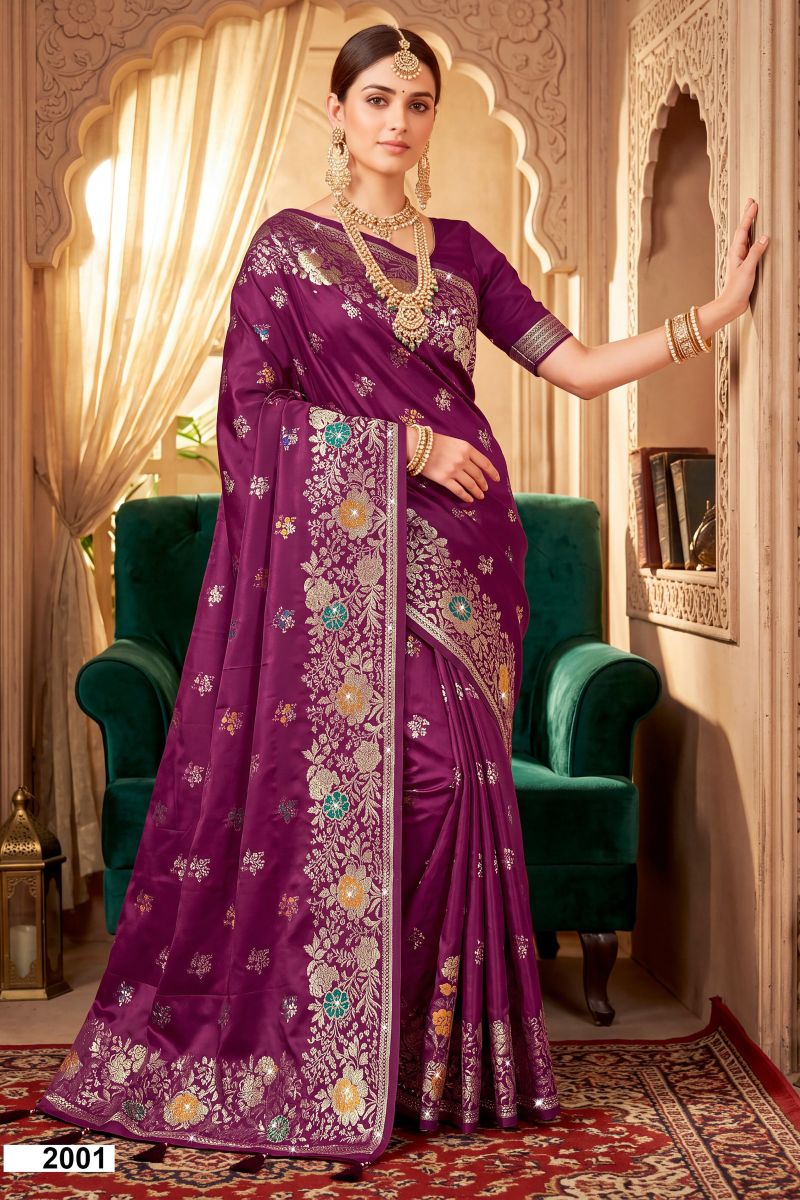 Saroj Riddhima Satin Saroski Vol 2 Satin Silk Saree Collection