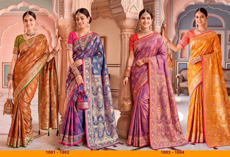 Saroj Rimzim Satin Saroski Vol 1 Satin Silk Saree Collection — Festival Sarees, Saroj Saree wholesale from Surat — Photo 5