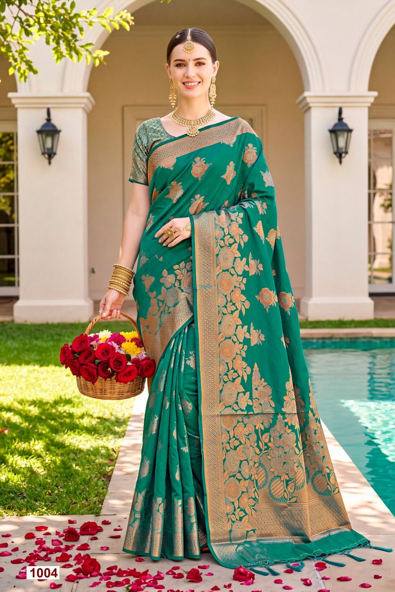 Saroj Titan Silk Vol 2 Wholesale Soft Silk Saree Collection — Wholesale Sarees, Saroj Saree wholesale from Surat — view 3