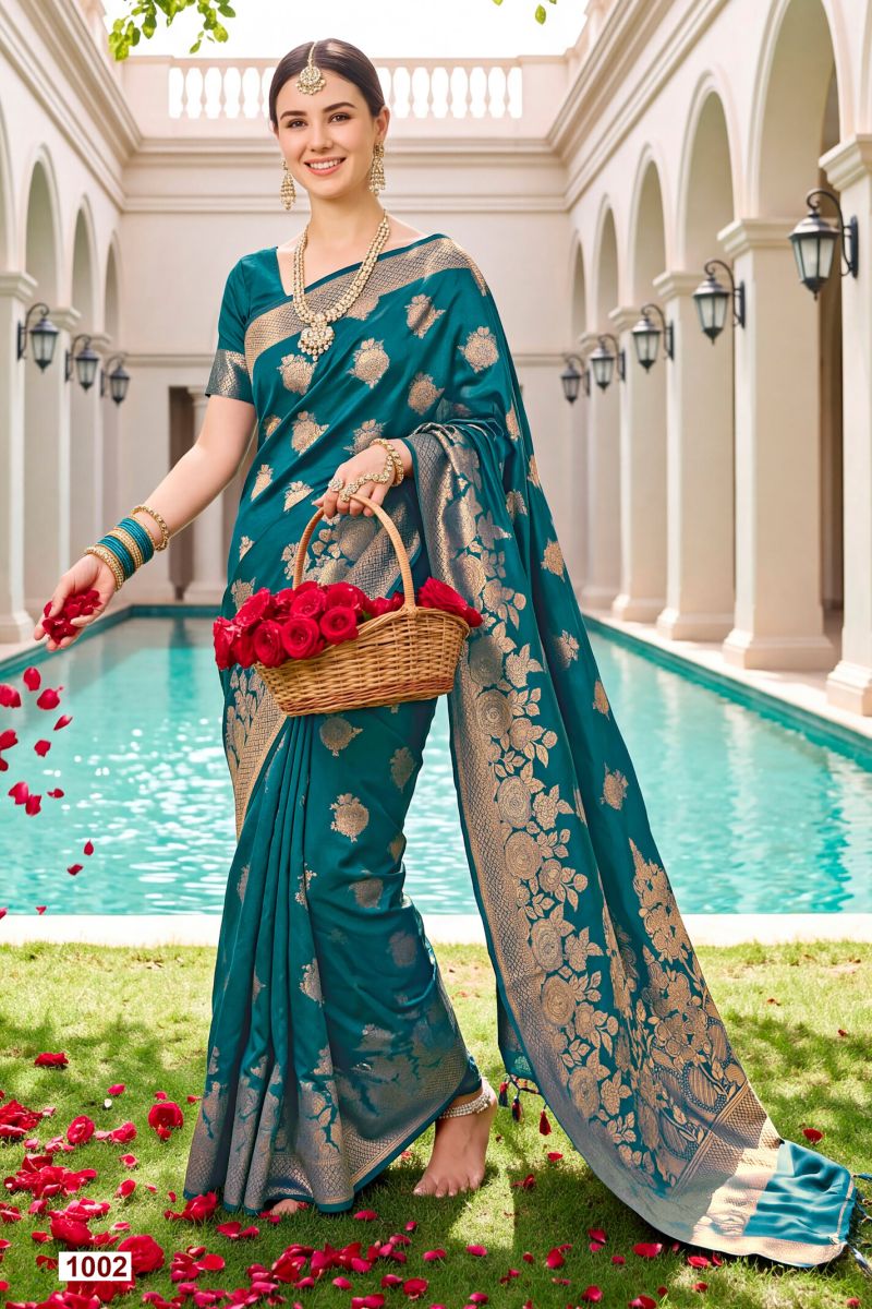 Saroj Titan Silk Vol 2 Wholesale Soft Silk Saree Collection — Wholesale Sarees, Saroj Saree wholesale from Surat — view 6