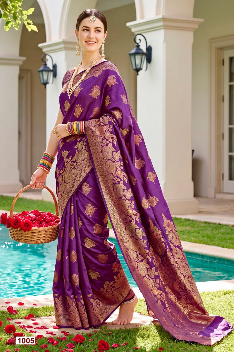 Saroj Titan Silk Vol 2 Wholesale Soft Silk Saree Collection — Wholesale Sarees, Saroj Saree wholesale from Surat — view 5