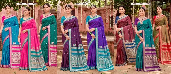 Saroj Usha Silk Vol 1 Wholesale Soft Silk Saree Collection — Wholesale Sarees, Saroj Saree wholesale from Surat — view 9
