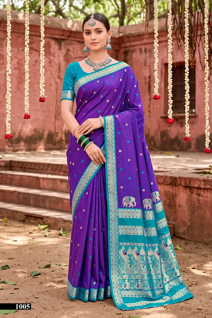 Saroj Usha Silk Vol 1 Wholesale Soft Silk Saree Collection — Wholesale Sarees, Saroj Saree wholesale from Surat — view 3