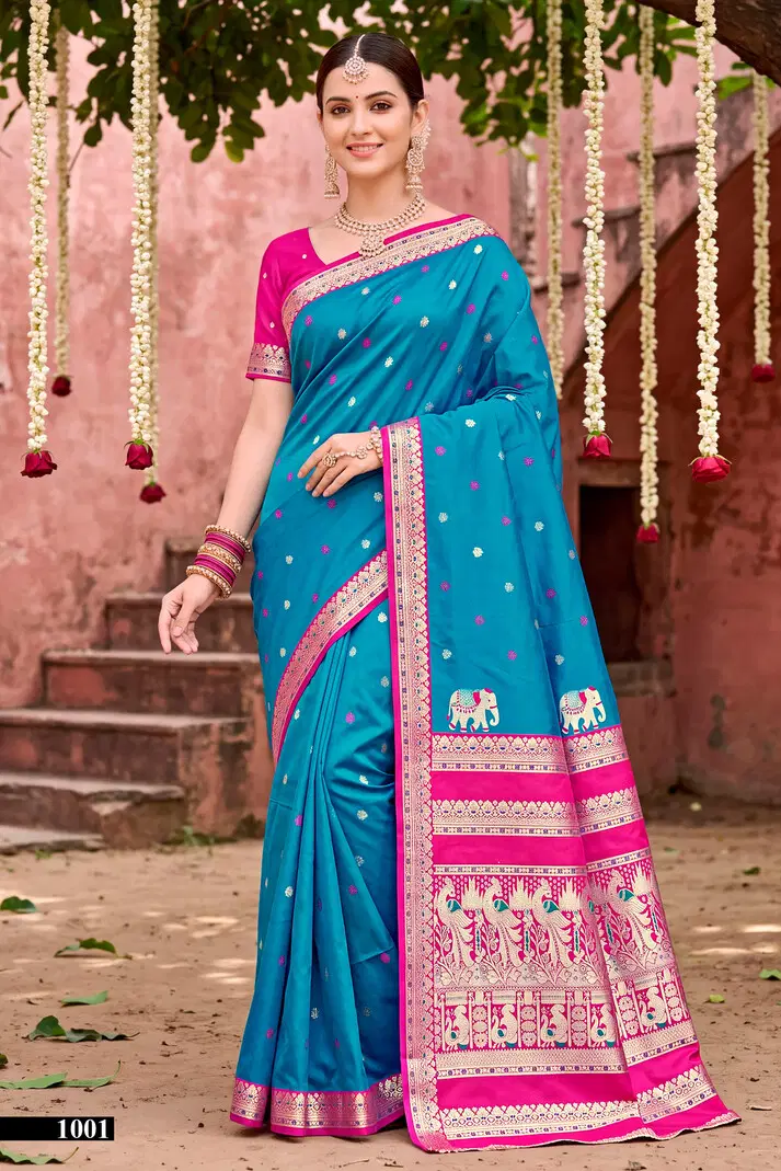 Saroj Usha Silk Vol 1 Wholesale Soft Silk Saree Collection