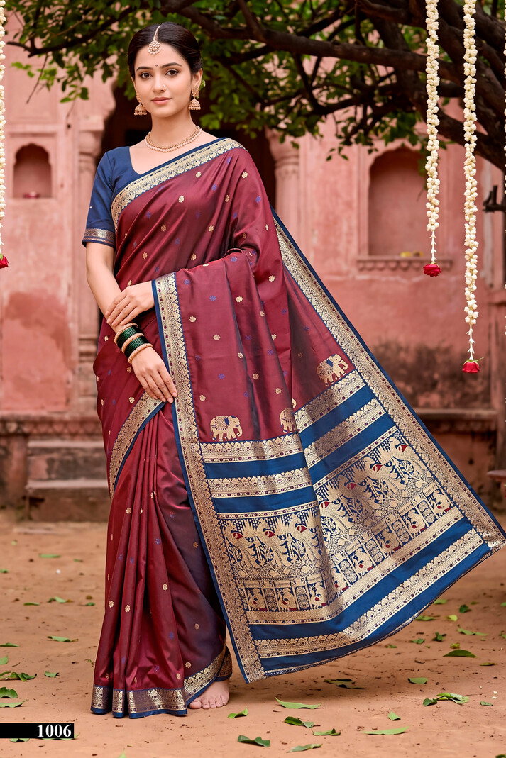Saroj Usha Silk Vol 1 Wholesale Soft Silk Saree Collection — Wholesale Sarees, Saroj Saree wholesale from Surat — view 8