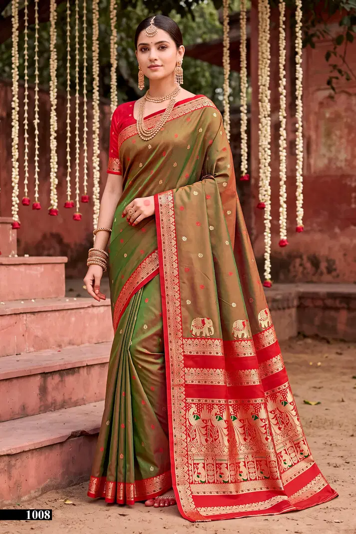 Saroj Usha Silk Vol 1 Wholesale Soft Silk Saree Collection — Wholesale Sarees, Saroj Saree wholesale from Surat — view 7