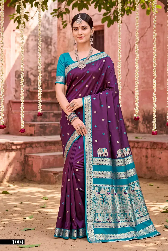 Saroj Usha Silk Vol 1 Wholesale Soft Silk Saree Collection — Wholesale Sarees, Saroj Saree wholesale from Surat — view 5